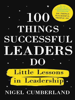 cover image of 100 Things Successful Leaders Do